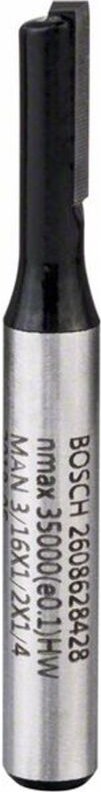 Nutfräser 1/4, D1 4,8 mm, l 12,7 mm, g 51 mm - Bosch