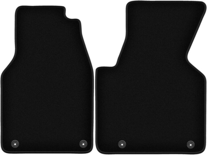 BASIC schwarze Veloursmatten für: Volkswagen Transporter T4 Multivan Kastenwagen (1993-2001)