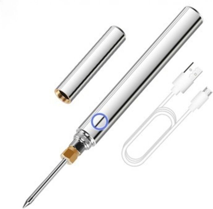 Tragbarer kabelloser Lötkolben, USB wiederaufladbarer elektrischer Lötkolben, 5 V 15 W Mini-Profi-Lötkolben-Set, schnell...