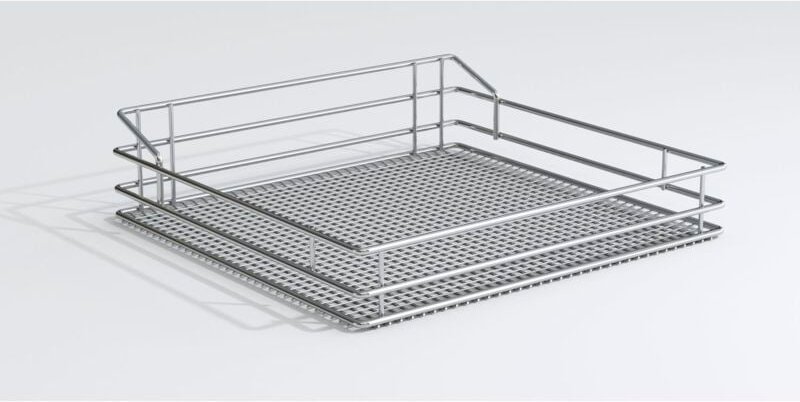 Vauth-sagel - Gate Saphir Einzelkorb Küchenorganizer Breite 600 mm Stahl silber