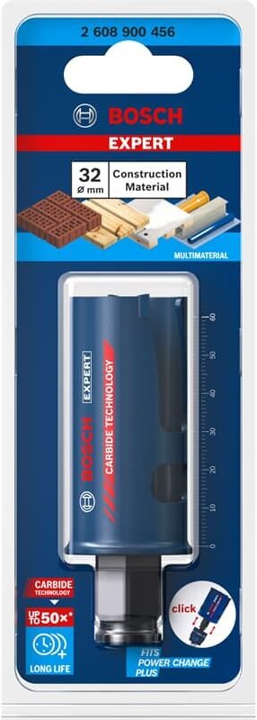 Bosch - Professional Expert Construction Material Lochsäge, 32 x 60 mm (2608900456)