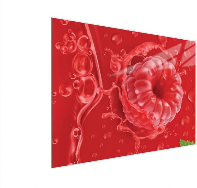 Glasschneidebrett 40x30 Himbeere