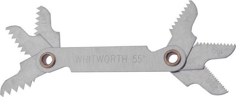 Gewindeschablone 6 Blatt Withworth-Rohr 55° - GSR