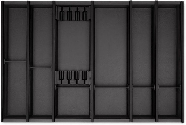 Thumbnail - So-tech - Cuisio Besteckeinsatz 800 mm Transluzent-anthrazit für Blum Legrabox 473 mm
