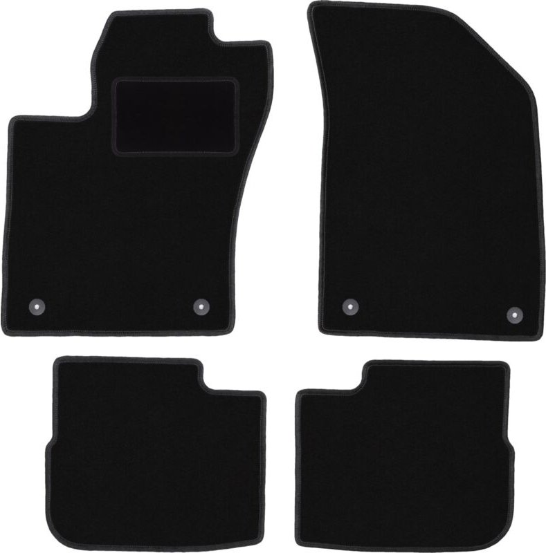 Schwarze Veloursmatten für: Fiat Tipo II Limousine (2015-)