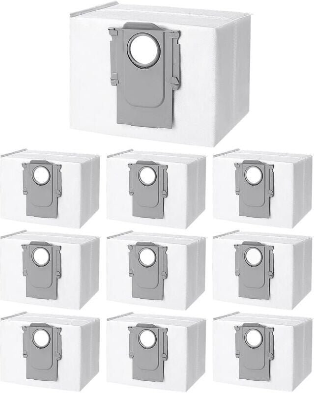 10 Stück Staubbeutel Zubehör für Roborock S8+/ S8 Pro Ultra/ S7 MaxV Ultra/ S7 Pro Ultra/ Q7+/ Q7 Max+/ Q8 Max+/ Q5 Pro+...