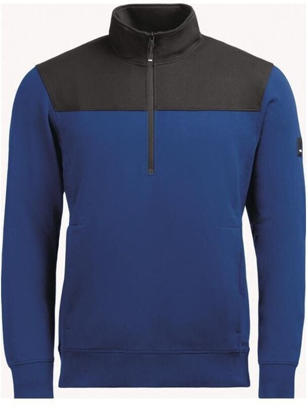 Zip-Sweatshirt ROB Gr.XL royalblau-schwarz