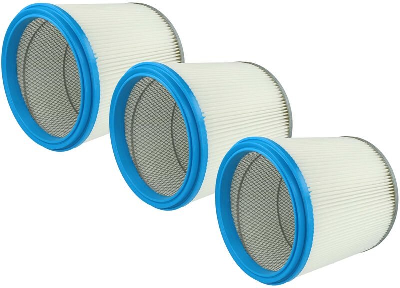 3x Faltenfilter kompatibel mit Hilti tda-vc 40, TDA-VC20UM, tda-vc 20, tda-vc 30, TDA-VC40U Staubsauger - Filter, Patron...