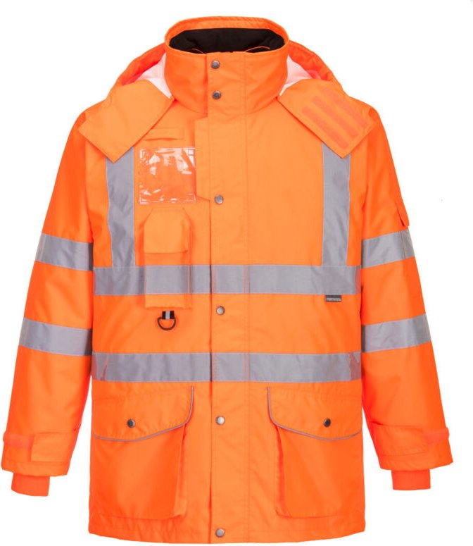 Hi-Vis Parka 7-in-1 Orange 2XL
