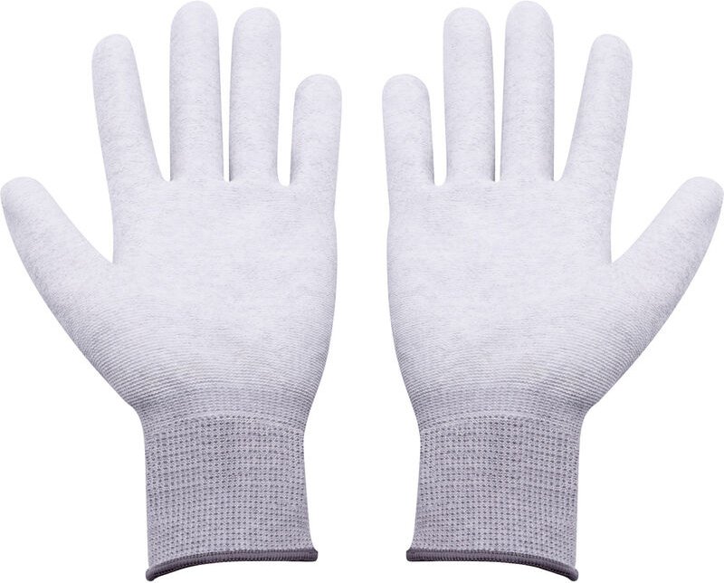 ESD-Handschuh Kleider-Größe: l Polyamid, Polyurethan - Quadrios