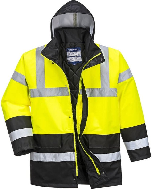 Parka HV Bicolore Gelb/Schwarz S