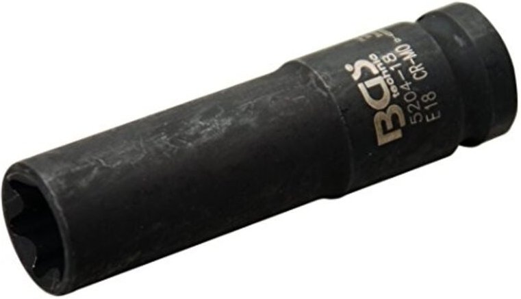 Bgs Technic - Kraft-Steckschlüssel-Einsatz E-Profil, tief Antrieb Innenvierkant 12,5 mm (1/2') sw E18