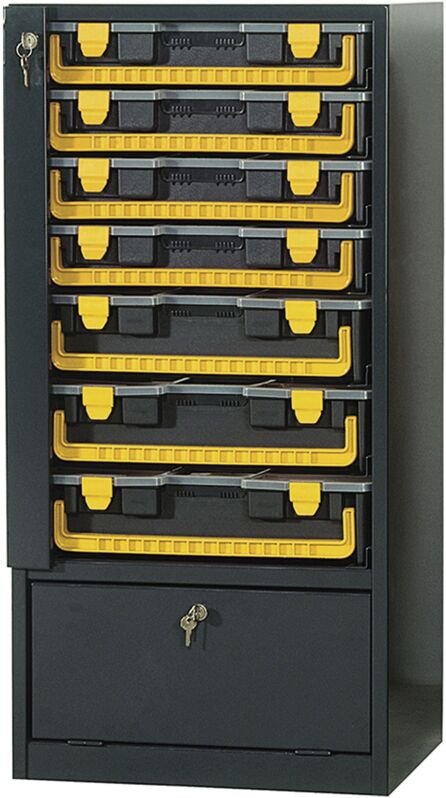 Kommode aus Stahl mit Kunststoffgehausen Fervi c700