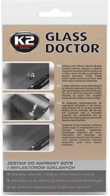 K2 GLASS DOCTOR zur Reparatur von Fenstern und Lampen
