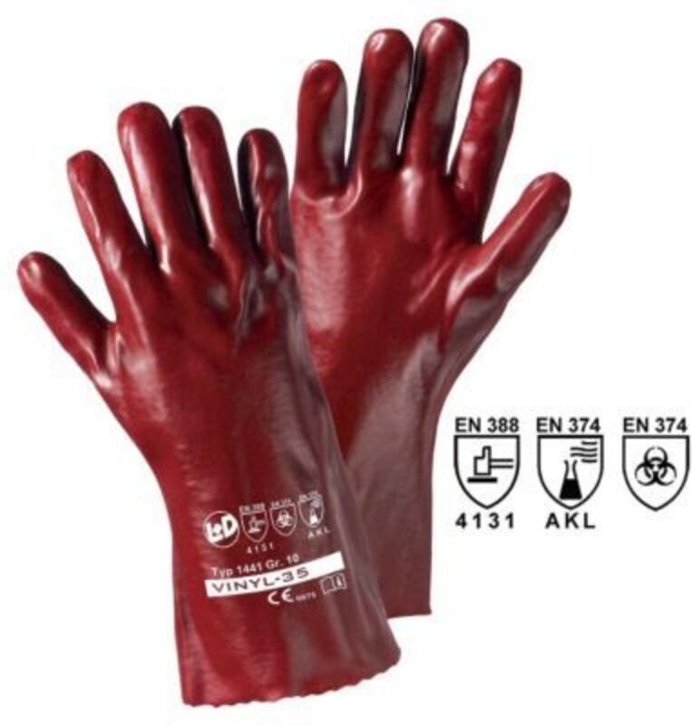 Thumbnail - Leipold Doehle VINYL-35 1441 Vinyl Arbeitshandschuh en 388, en 511 cat iii 1 Paar