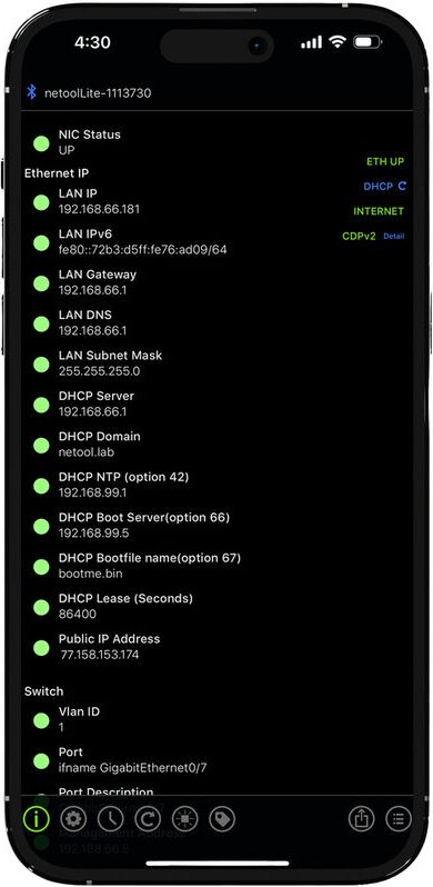 PCE - Netzwerkprüfgerät NE1E Netool io Lite Smarter Netzwerk