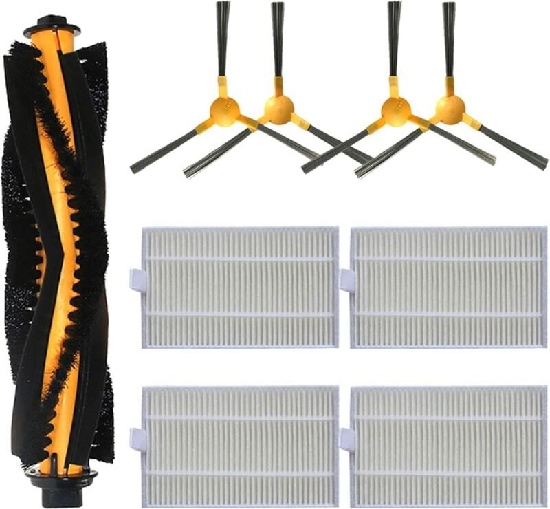 Ersatzzubehör-Set für 800T/820S, Hauptbürste, Seitenbürste (9-teilig)