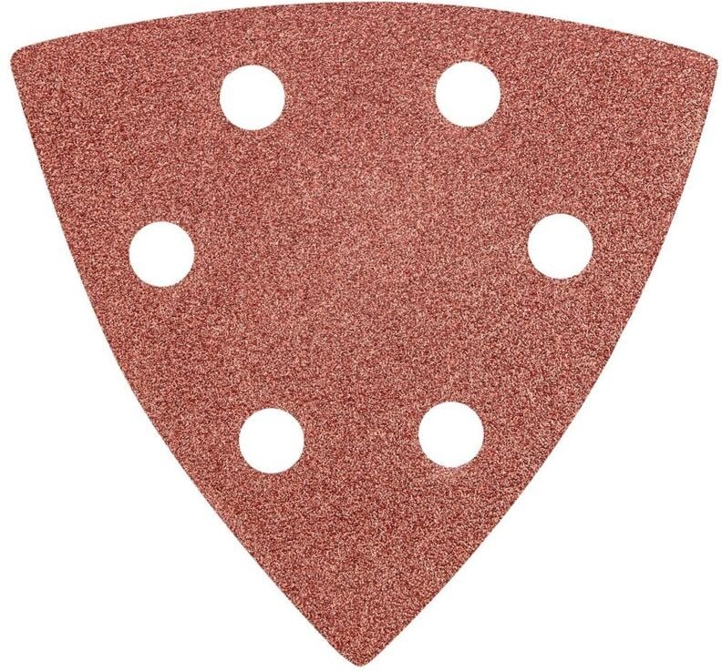 Graphit - Delta Klett-Schleifpapier K80, 93x93mm, 5 Stück - zum Schleifen von Holz und Metall