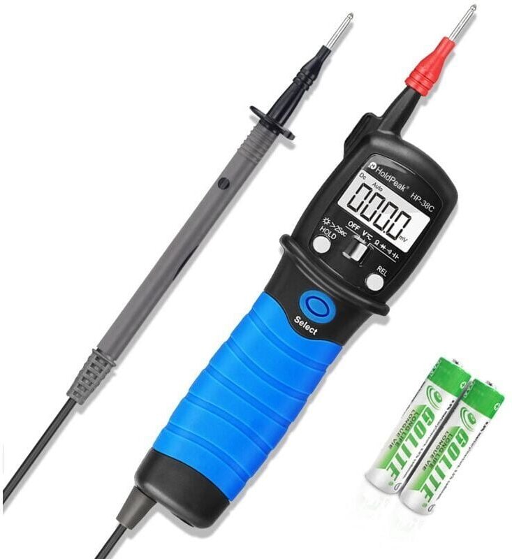 Digitaler Multimeter-Voltmeter-Stift HP-38C Durchgangsprüfer 6000 Zählungen für AC/DC-Voltmeter-Widerstandsdioden-Kapazi...