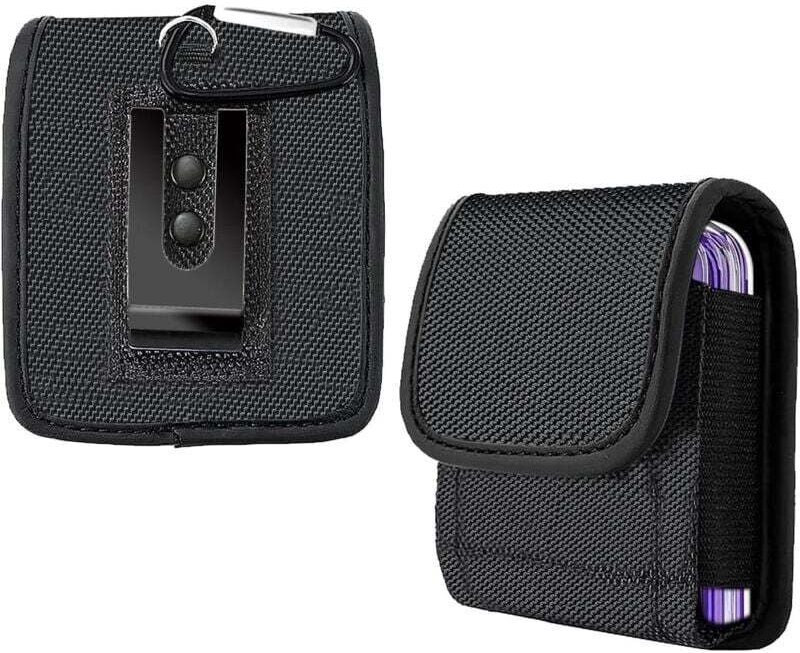 Schutzhülle mit Gürtelclip für Samsung Galaxy Z Flip/Z Flip 5G/Z Flip 3 5G (Oxford Canvas)