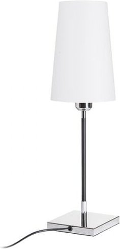 Lulu Tischleuchte weiss/schwarz chrom 230V E27 28W