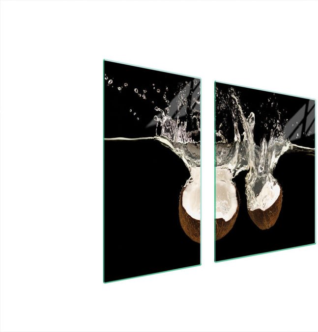 Thumbnail - GLASSCHUTZPLATTE FÜR HERD 90x52 KOKOSNUSS