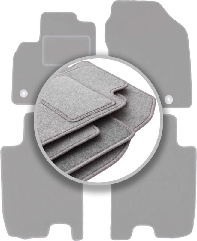 Graue Automatten für: Honda Jazz III Fließheck (2008-2011)