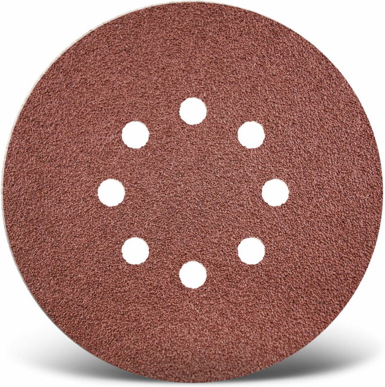 Red Klett-Schleifscheiben, 150 mm, 8-Loch, f. Exzenterschleifer, Normalkorund (50 Stk.) K180 - Menzer