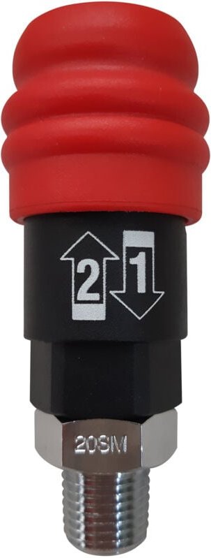 Schnellkupplungen männlich mit Gewinde 1/4'' - L.39mm