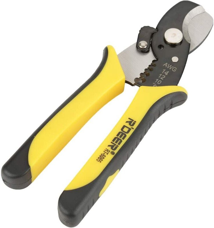 Zoternen 2 in 1 Abisolierzange RT-6065 8"Professionelle Kabelschere Abisolierzange Cutter Multi-Hand-Werkzeug Zwei-Farbe...