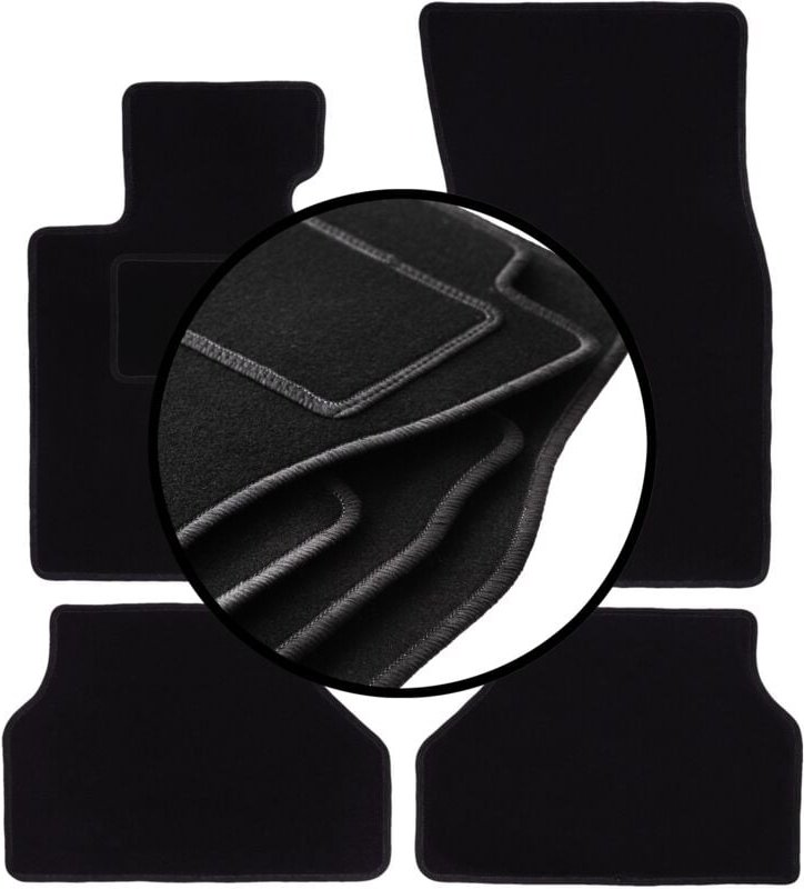 Komplettset Veloursmatten für: BMW 5 E60 Limousine (2003-2010)