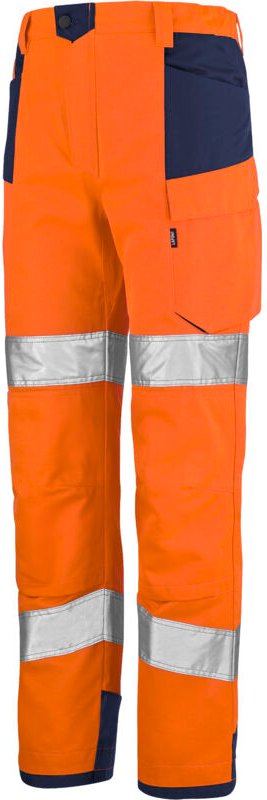 Schülerhose PI Orange Neon / Marineblau S - FR(40-42)