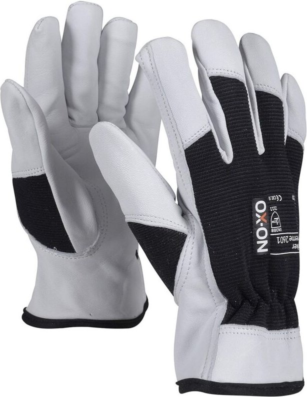 Worker Supreme 2601, Lederhandschuhe mit Spandexrücken, Größe (10/XL), 1 Paar - Ox-on