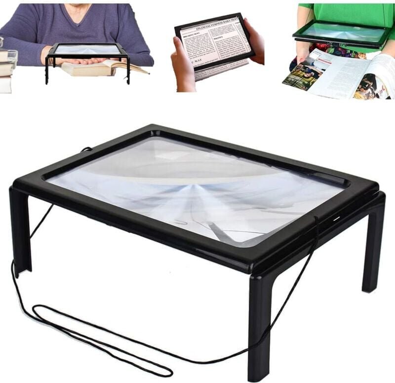 Die Leselupe mit LED-Licht ist faltbar, geeignet zum Lesen, Beobachten, für ältere Menschen oder Menschen mit Sehschwäch...