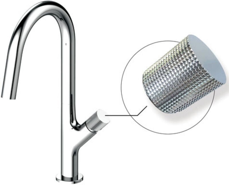 Küchenmischer Tropic mit rutschfester Griff, verchromt