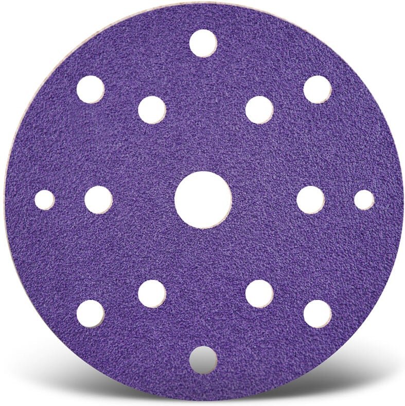 Titanium hd Klett-Schleifscheiben, 150 mm, 15-Loch, f. Exzenterschleifer, Keramik-Mix (50 Stk.) K2000 - Menzer