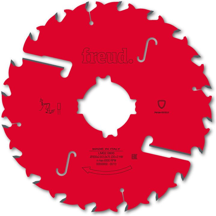 Sägeblatt mit Abstreifer für Mehrblattsäge Freud 350 3/2,2 AL30 Z24+2+2 ba - F03FS02819 -LM02 1200