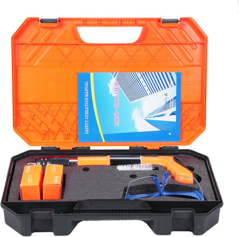 Ej.life - Mini-Nagelpistole, 5 Geschwindigkeiten, verstellbar, tragbar, manuelle Nagelpistole, Betonnagler, Zimmerei und...