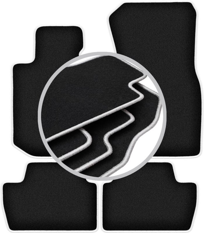 CARLUX-SILVER Autofußmatten für: BMW 2 G42 Coupé (2021-2022)