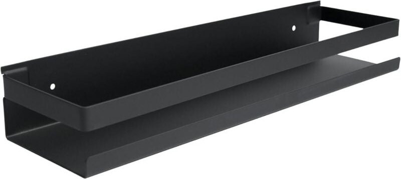 Gewürzregal – Hängendes Küchenregal – Gewürzregal – Gewürzglashalter – Gewürzregal – (Schwarz, 40 cm)