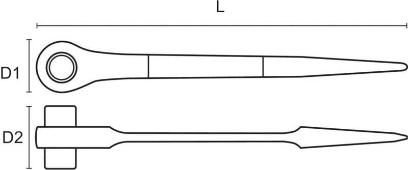 SC2RM-19-22 Gerüstbauknarre 19 & 22 mm - Bahco