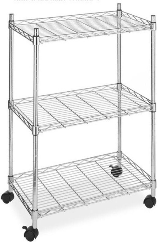 Regalwagen america stahl chrom 3 tablare 36x61x83H