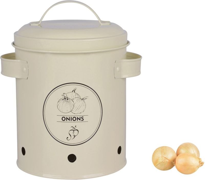 Ac-deco - Esschert Design Retro Vorratsdose für Zwiebeln - Metall