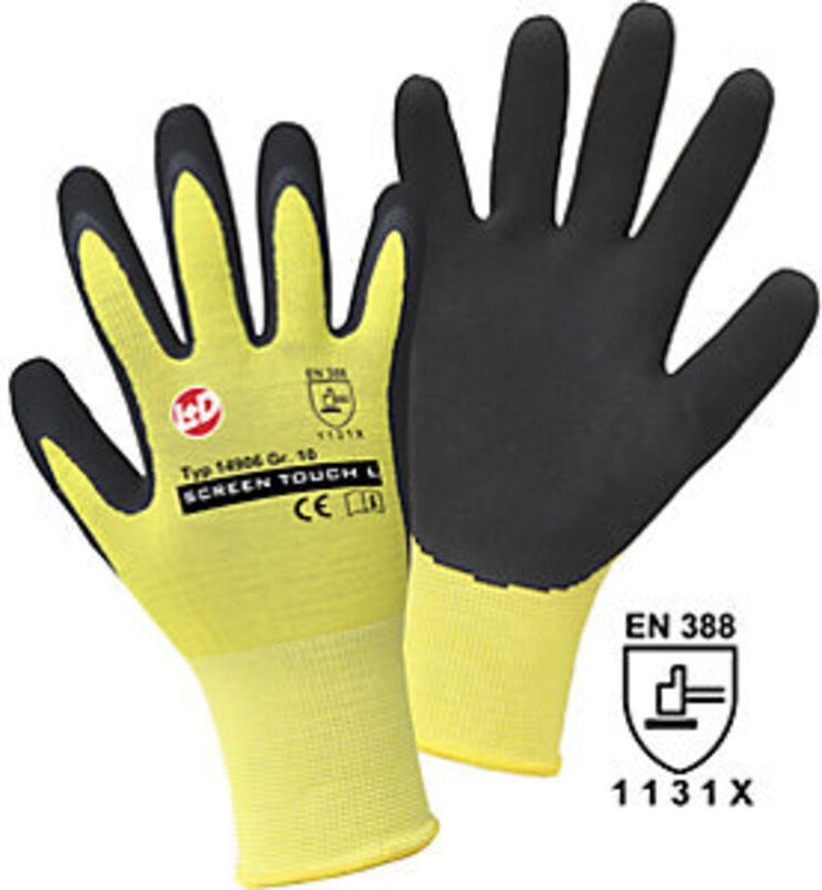 Leipold Doehle screen touch l 14906-8 Nylon Arbeitshandschuh Größe (Handschuhe): 8, m en 388 cat i