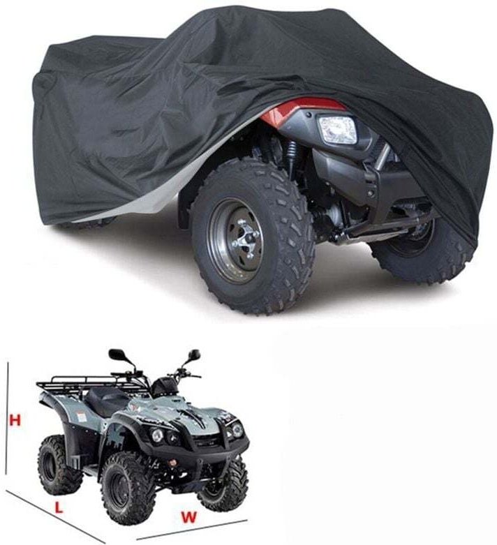 CHOYCLIT Outdoor-Abdeckung, Plane, Schutz für ATV, Motorrad, Quad, wasserdicht, UV-Schutz, 145 × 85 × 98 cm, ATV-Quad-Ab...