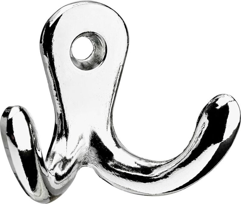 Zierhaken Zinkdruc kguss, Aluminium Optik, 1 Stück Hakenleiste - Hettich