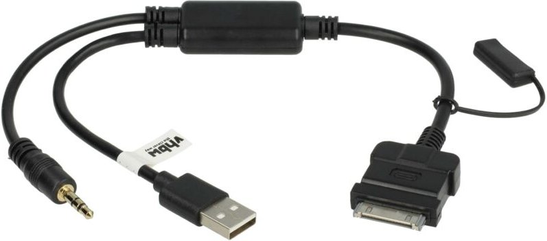 Vhbw - kfz Audio Kabel kompatibel mit Mini R56 ab 01/2004 Auto, Fahrzeug - Y-Adapter, Schwarz