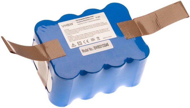 Vhbw - Akku kompatibel mit E.Ziclean Furtiv Staubsauger Blau (2200 mAh, 14,4 v, NiMH)