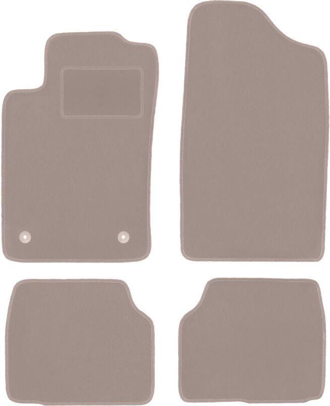 Beige Veloursmatten für: Peugeot 405 Limousine, Kombi, Break (1987-1996)