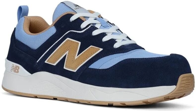 Thumbnail - Sicherheitsschuh New Balance Elite Lite Meelcap S1 PL - Blau/Kaffee - T.41 - CARHARTT - S4MEELCAPBCD8